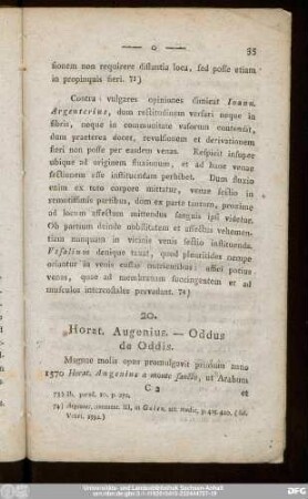 20. Horat. Augenius. - Oddus de Oddis.