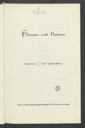 Ekstasen und Visionen