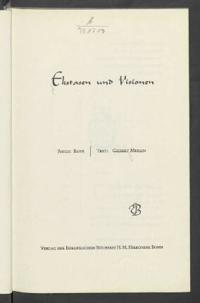 Ekstasen und Visionen