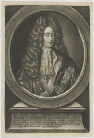 Bildnis des Christianus Siegfriedus a Plessen