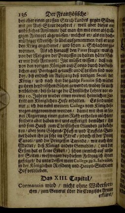Das XIII. Capitul.