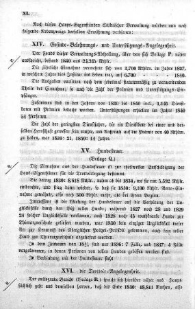 XVI. die Trottoir-Angelegenheit