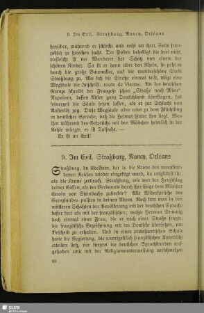 9. Im Exil. Straßburg, Nancy, Orléans