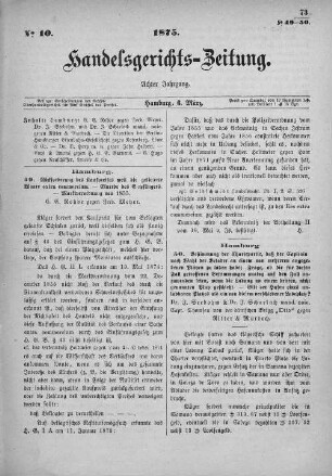 No. 10. 6. März 1875