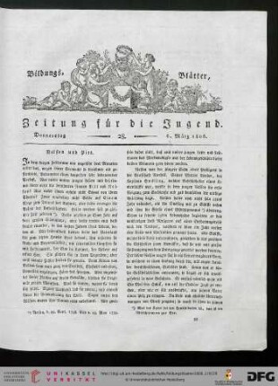 Heft 28 (6. März 1806)