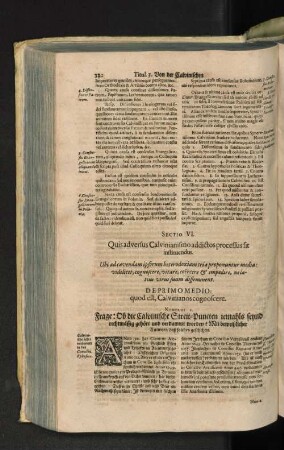 Sectio VI. Quis adversus Calvinianissimo addictos processus sit instituendus.