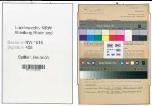Entnazifizierung Heinrich Spilker , geb. 14.11.1914 (Techniker)
