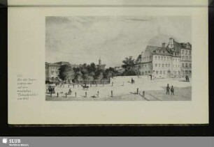 Die alte Superintendentur auf dem nördlichen Thomaskirchhof um 1840