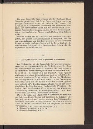 II. Die objektive Natur des allgemeinen Völkerrechts