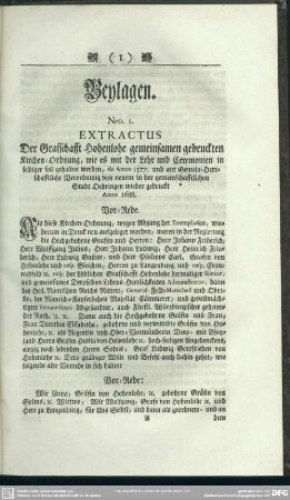 Beylagen [Nro. 1. - Nro. 59]