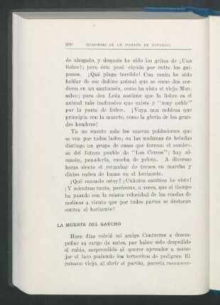 La muerte del gaucho