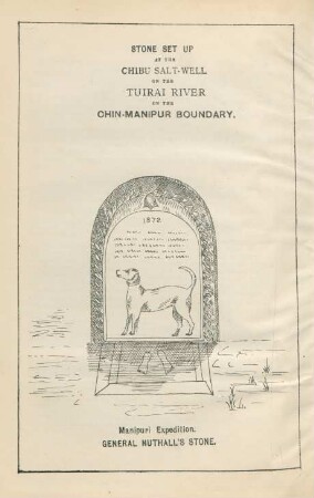 Stone set up at the Chibu Salt-Well on the Tuirai river on the Chin-Manipur boundary
