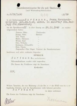 Hartmann, Franz