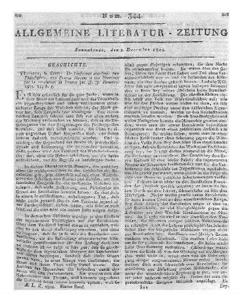 Mounier, J. J.: De l'influence attribuée aux philosophes. Aux francs-maçons et aux illuminés sur la révolution de France. Tübingen: Cotta 1801