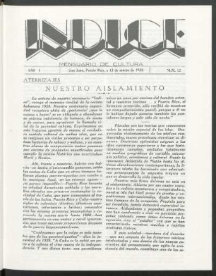 Año I, : núm. 12, 13 de marzo de 1930