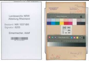 Entnazifizierung Adolf Eimermacher , geb. 05.11.1888 (Stadtbote)