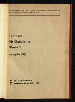 1975: Klasse 5