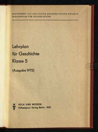 1975: Klasse 5