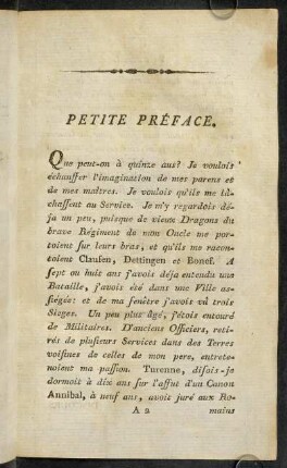 Petite Préface.
