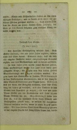 7. Joseph der Erste. (J. 1705 - 1711.)