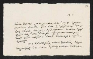 Brief von Brigitte Bermann Fischer an Margarete Hauptmann