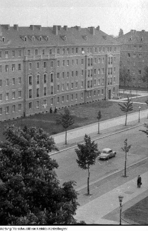 Dresden, Südviertel, Wiederaufbau, Oktober 1954