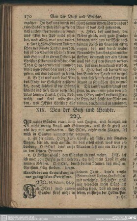 XIX. Von der Buß und Beichte