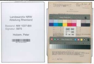 Entnazifizierung Peter Holzem , geb. 13.12.1902 (Drogist)