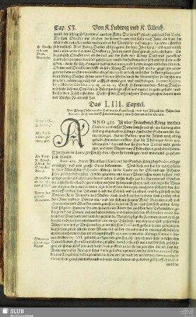 Das LIII. Capitel