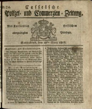 Nr. 24, Sonnabend, den 22sten Maerz 1817