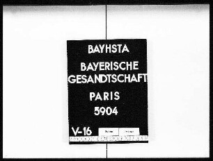 Die Übersendung von geognostischen Untersuchungen Bayerns
