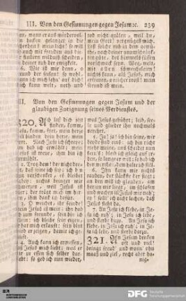 III. Von den Gesinnungen gegen Jesum und der glaubigen Zueignung seines Verdienstes.