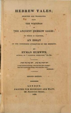 Hebrew tales