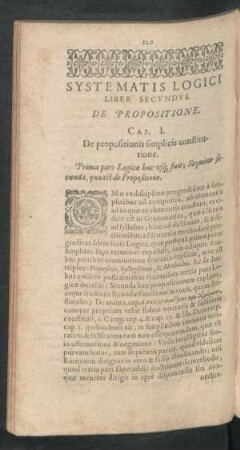 Cap. I. De propositionis simplicis constitutione