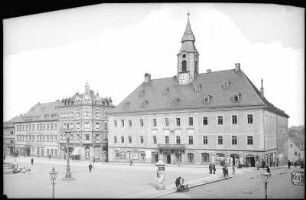 Annaberg. Marktplatz mit Rathaus