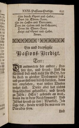 637-667, Ein und dreysigste Passions-Predigt
