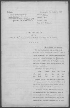 Schwäbisch Hall mit Tullau: Pfarrbericht 1928