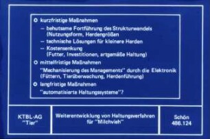 Weiterentwicklung von Haltungsverfahren für Milchvieh