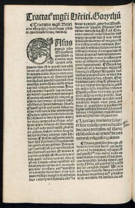 Tractatus magistri Henrici Gorychum. continens breve consilium in quodam casu de iure decimarum