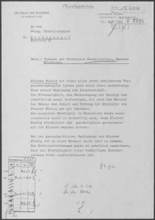 Kocherstetten mit Vogelsberg, Mäusdorf und Kügelhof: Visitationsbericht mit Pfarrbericht (Ergänzungsbericht) 1964