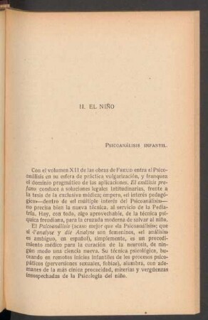II. El niño