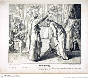 Die Bibel in Bildern : 240 Darstellungen, erfunden und auf Holz gezeichnet von Julius Schnorr von Carolsfeld Leipzig : Wigand, 1860. - X, 38 S., 240 Bl. : überw. Ill. lt KayserNathans Bußpredigt - Die Bibel in Bildern