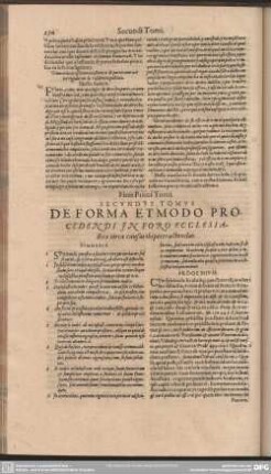 Secundus Tomus De Forma Et Modo Procedendi In Foro Ecclesiastico circa causas ibi pertractandas