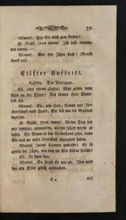 Eilfter Auftriff - Zwanzigster Auftritt