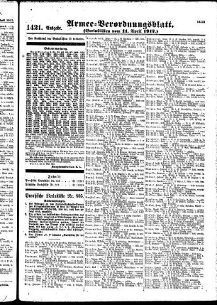 1421.Ausgabe. Mittwoch, 11. April 1917