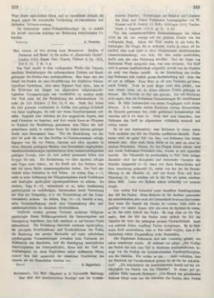 339-341 [Rezension] Bultmann, Rudolf, Der Stil der paulinischen Predigt und die kynisch-stoische Diatribe
