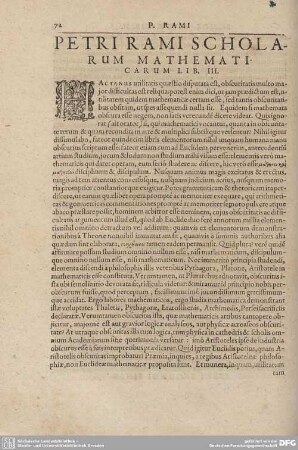 PETRI RAMI SCHOLARUM MATHEMATICARUM LIB. III.