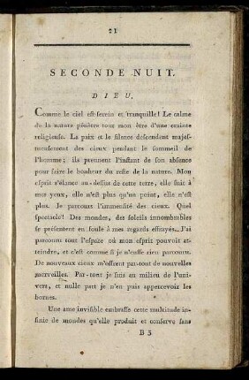 Seconde Nuit. Dieu.