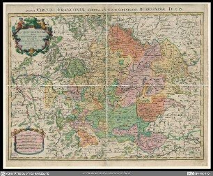 Le cercle de Franconie = Nova circuli Franconiae Tabula