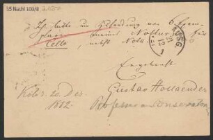Brief an B. Schott's Söhne : 20.12.1882
